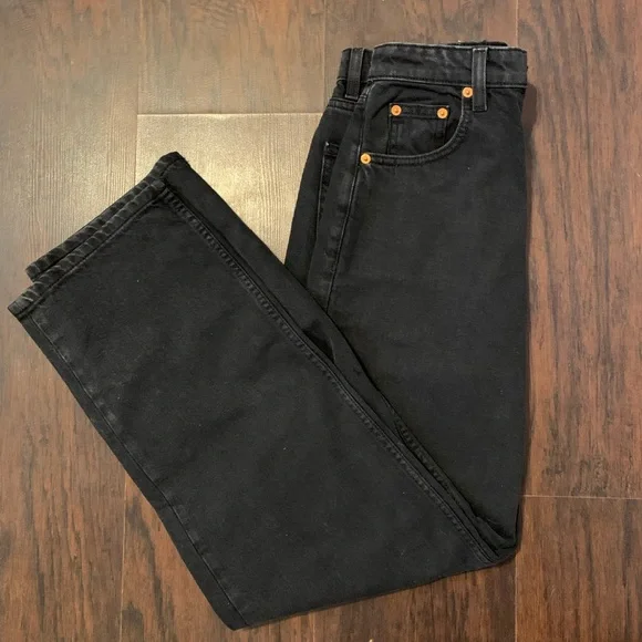 Motel Rocks Parallel Jean in Black Wash